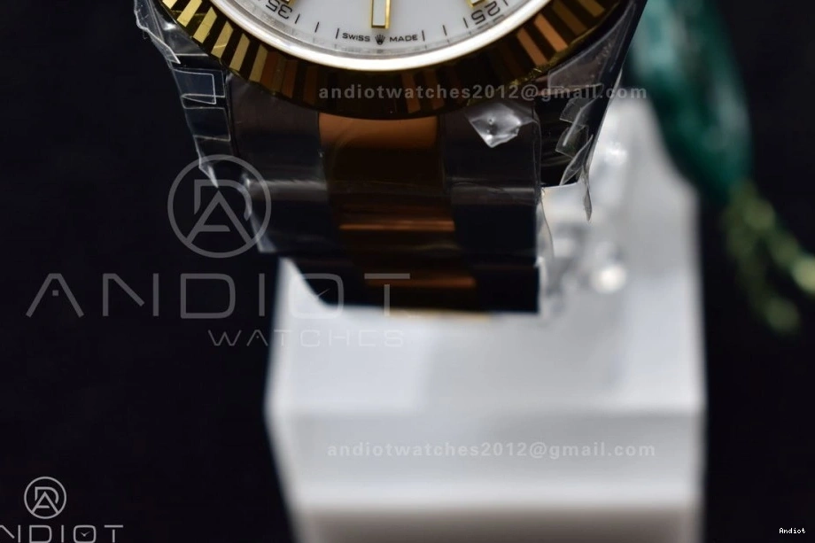DateJust 1:1 VS YG White Dial 126333 Edition Best Oyster 904L SS Lightweight 599 41 on VSF Bracelet 0729